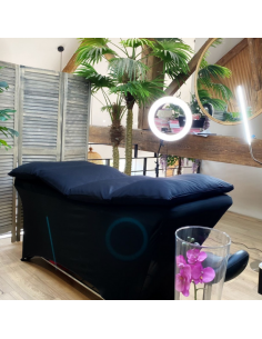 surmatelas noir, matelas soin institut de beauté 2