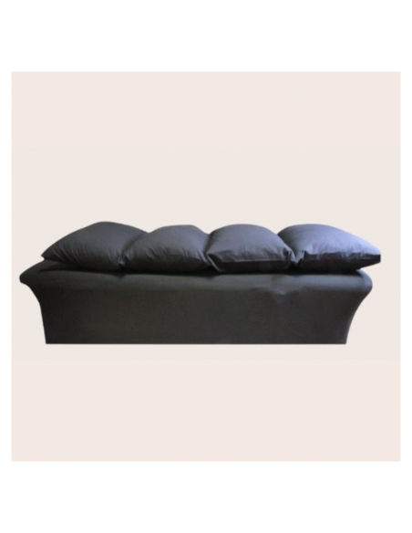 surmatelas noir, matelas soin institut de beauté